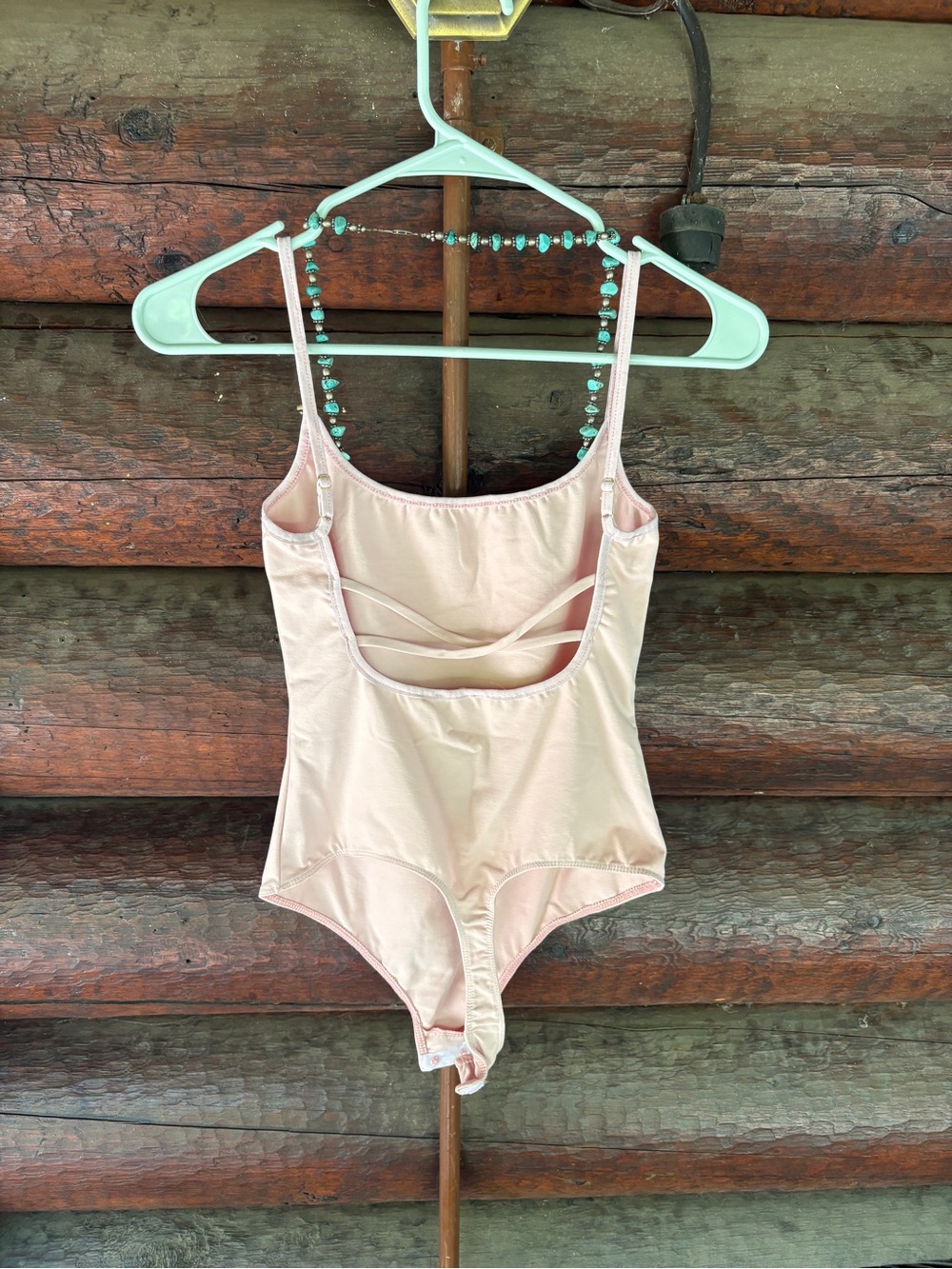 Intimately Free People XS light Pink One-Piece onesie bodysuit tank top ballet